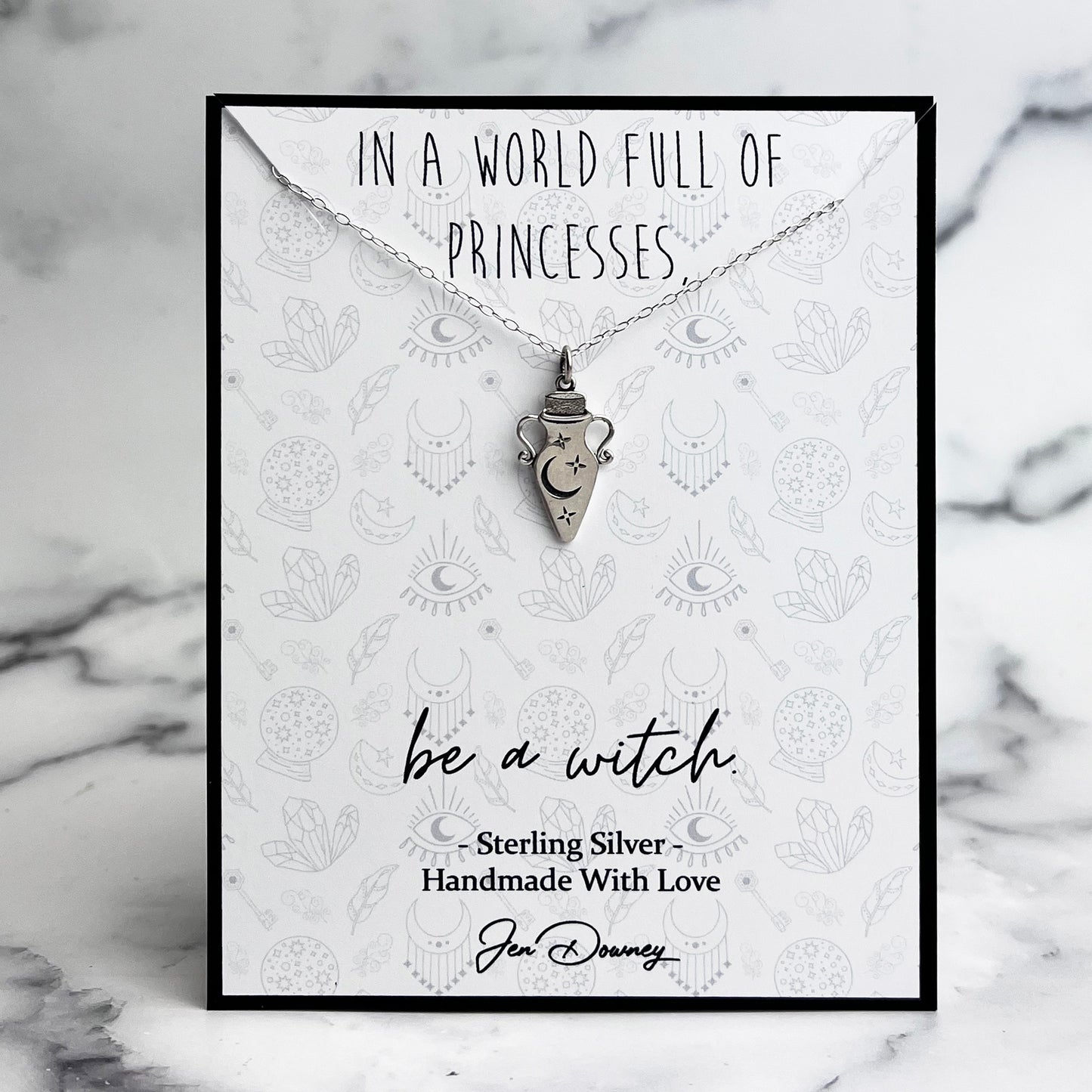 Be A Witch Sterling Silver Potion Necklace