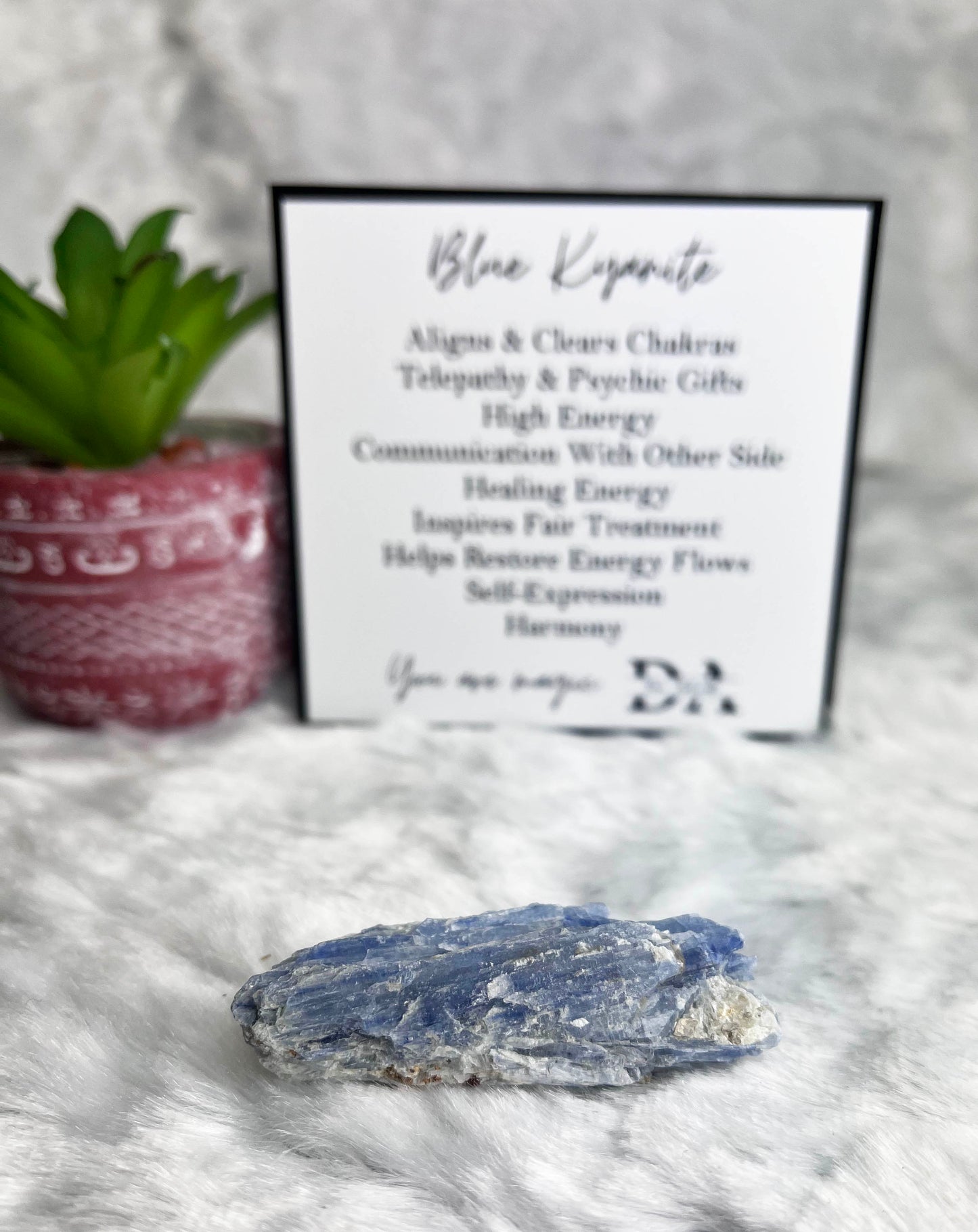 blue kyanite angel stone